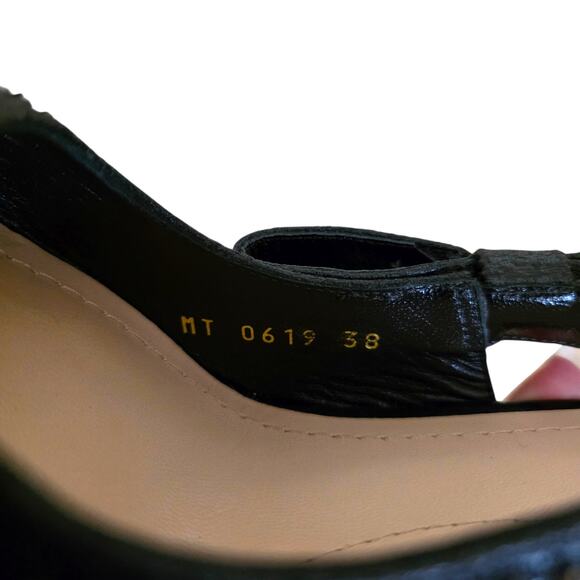Christian Dior Black Leather J’Adior Crystal Slingback Pumps IT 38 US 8 - Picture 4 of 14